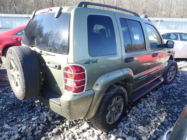 1J4GL38K82W332873 - 2002 JEEP LIBERTY RE GREEN photo 4