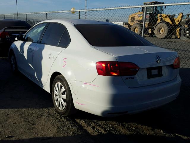 3VW2K7AJ8EM323510 - 2014 VOLKSWAGEN JETTA BASE 白色 照片 3