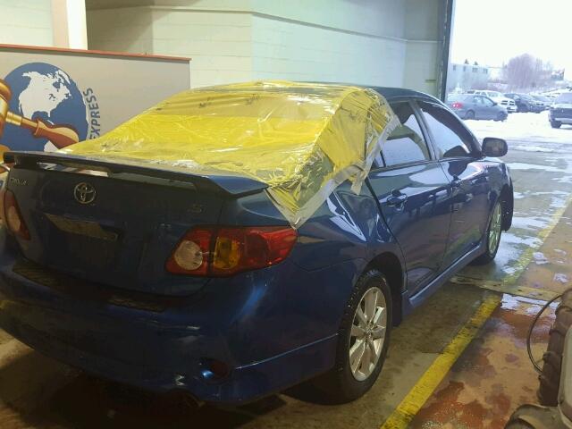 2T1BU4EE9AC277715 - 2010 TOYOTA COROLLA BA BLUE photo 4