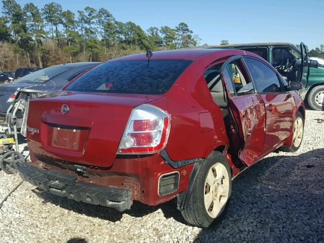 3N1AB61E38L749596 - 2008 NISSAN SENTRA 2.0 RED photo 4