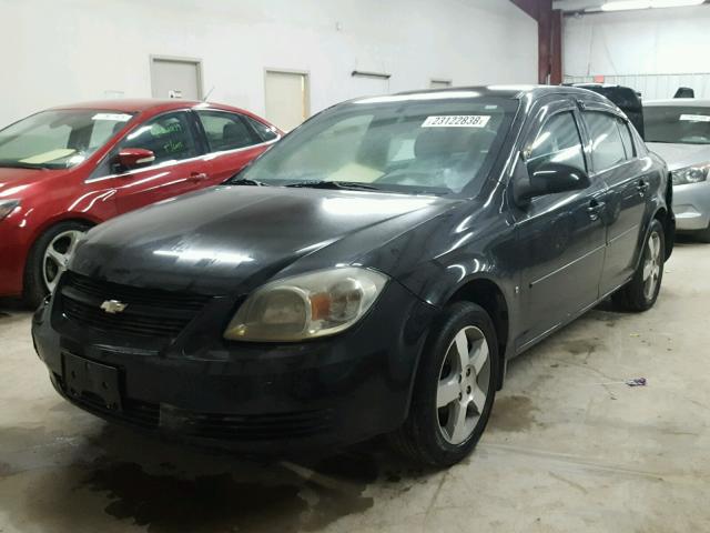 1G1AL58F487285024 - 2008 CHEVROLET COBALT LT BLACK photo 2