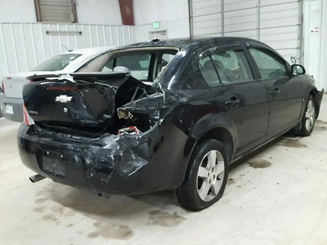 1G1AL58F487285024 - 2008 CHEVROLET COBALT LT BLACK photo 4