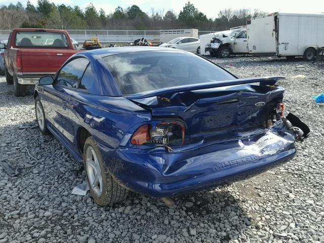 1FALP4045TF119849 - 1996 FORD MUSTANG BLUE photo 3