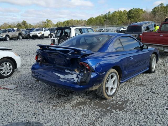 1FALP4045TF119849 - 1996 FORD MUSTANG BLUE photo 4