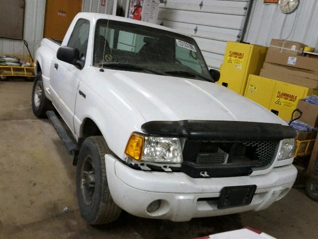 1FTYR10U83PA09235 - 2003 FORD RANGER WHITE photo 1