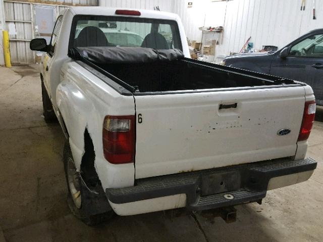 1FTYR10U83PA09235 - 2003 FORD RANGER WHITE photo 3