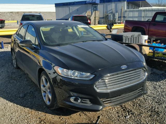 3FA6P0H9XER104629 - 2014 FORD FUSION SE BLACK photo 1