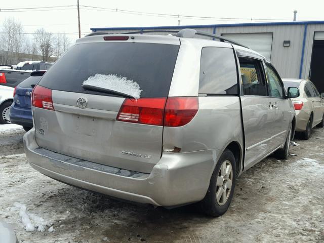 5TDZA23C74S198374 - 2004 TOYOTA SIENNA CE SILVER photo 4