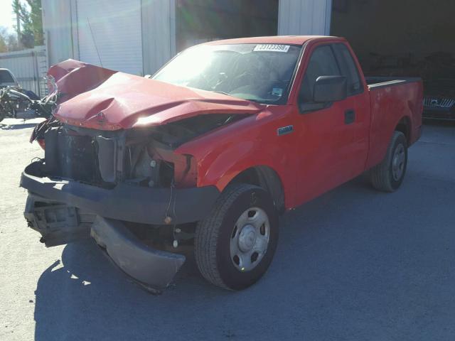 1FTRF12227NA23500 - 2007 FORD F150 RED photo 2