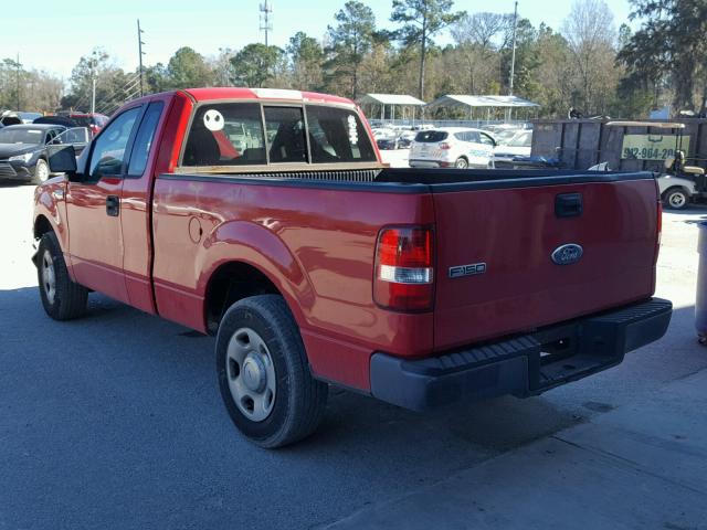 1FTRF12227NA23500 - 2007 FORD F150 RED photo 3