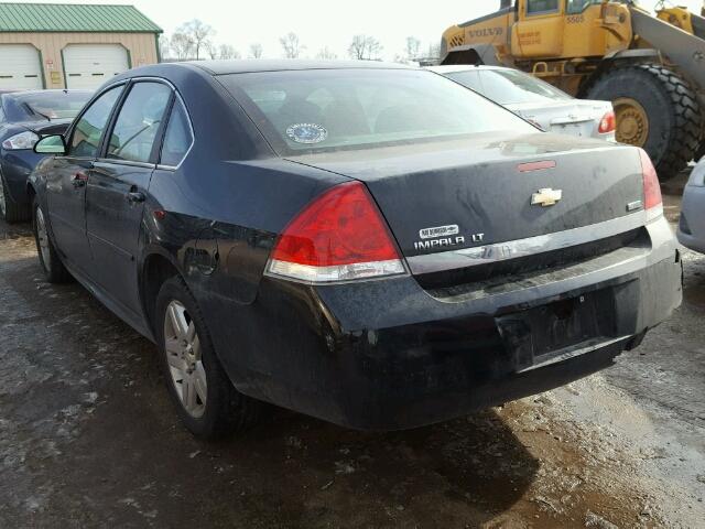 2G1WG5EK3B1246747 - 2011 CHEVROLET IMPALA LT BLACK photo 3