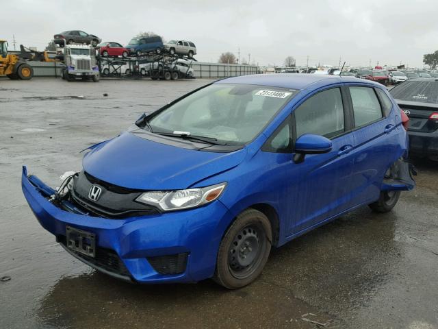 3HGGK5H59FM756181 - 2015 HONDA FIT LX BLUE photo 2