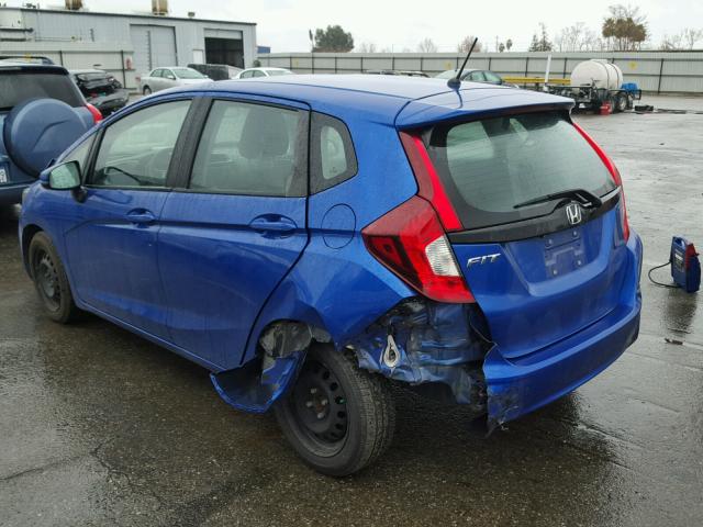 3HGGK5H59FM756181 - 2015 HONDA FIT LX BLUE photo 3