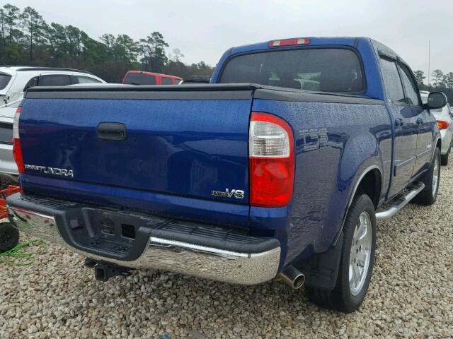 5TBET341X6S539337 - 2006 TOYOTA TUNDRA DOU BLUE photo 4