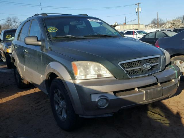 KNDJC733645181611 - 2004 KIA SORENTO EX GREEN photo 1