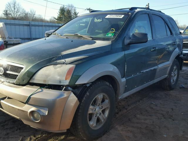 KNDJC733645181611 - 2004 KIA SORENTO EX GREEN photo 9