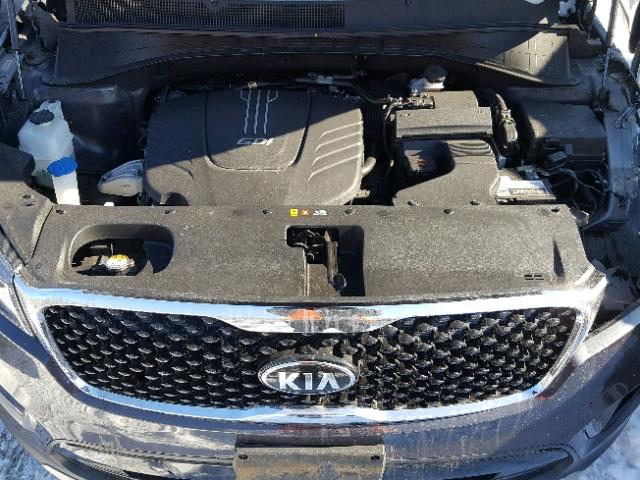 5XYPHDA56GG008469 - 2016 KIA SORENTO EX GRAY photo 7