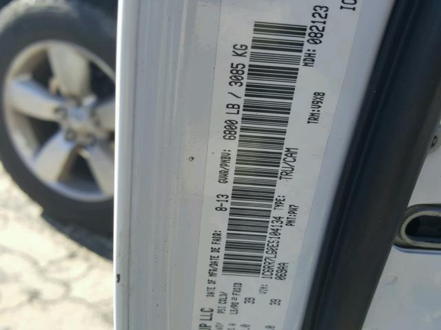 1C6RR7LG0ES104134 - 2014 RAM 1500 SLT WHITE photo 10