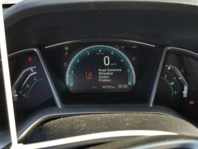 2HGFC2F88JH002443 - 2018 HONDA CIVIC EX ნაცრისფერი ფოტო 8