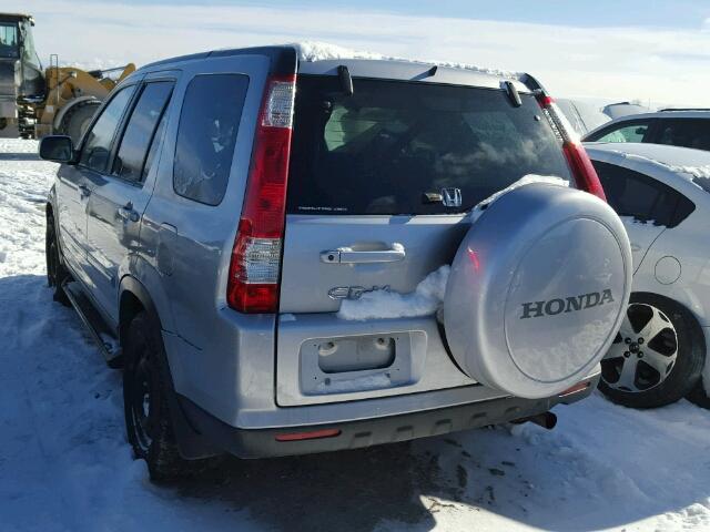 JHLRD789X5C800126 - 2005 HONDA CR-V SE SILVER photo 3