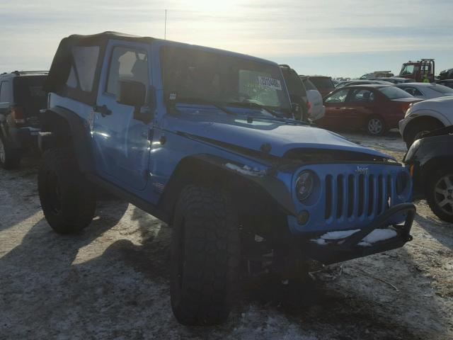 1J4AA2D12AL185985 - 2010 JEEP WRANGLER S BLUE photo 1
