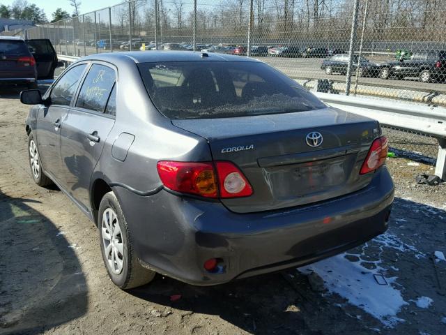 2T1BU4EEXAC275763 - 2010 TOYOTA COROLLA BA CHARCOAL photo 3