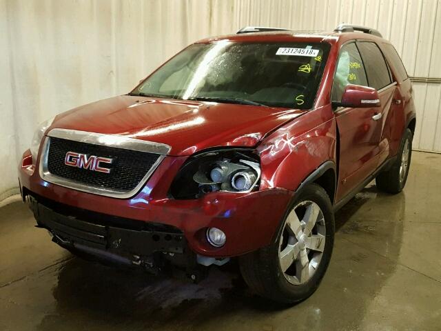 1GKLVMED5AJ104226 - 2010 GMC ACADIA SLT წითელი ფოტო 2
