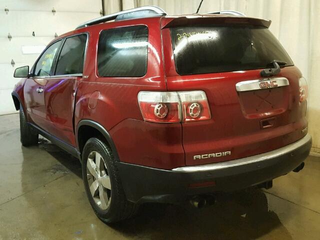 1GKLVMED5AJ104226 - 2010 GMC ACADIA SLT წითელი ფოტო 3