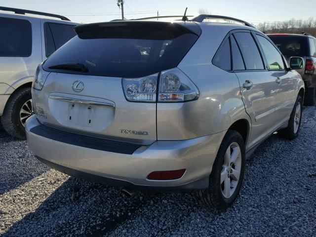 2T2GA31U05C034768 - 2005 LEXUS RX 330 SILVER photo 4