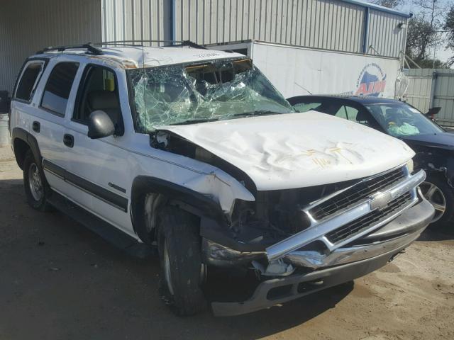 1GNEC13Z22R323548 - 2002 CHEVROLET TAHOE C150 WHITE photo 1