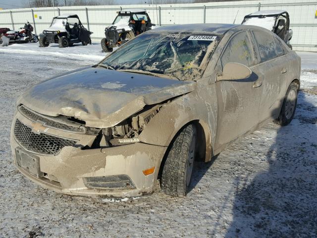 1G1PC5SH2C7179121 - 2012 CHEVROLET CRUZE LS GRAY photo 2