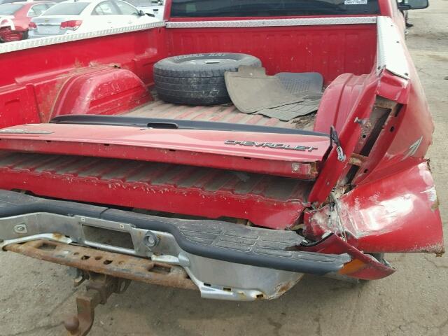 1GCEK19T3XE104711 - 1999 CHEVROLET SILVERADO RED photo 9