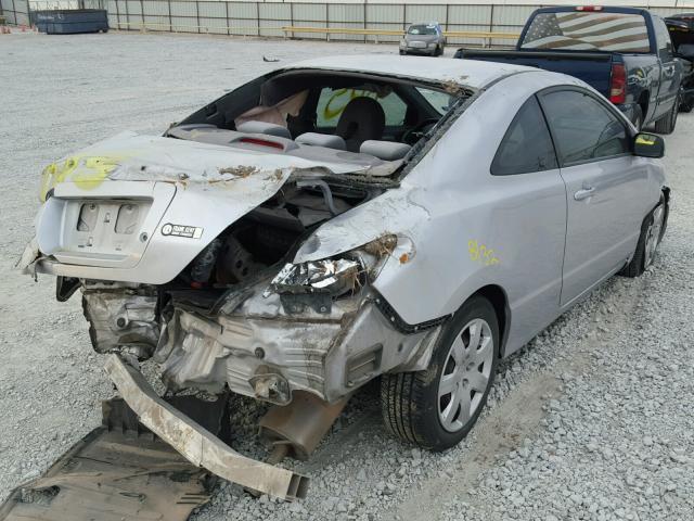 2HGFG12617H567404 - 2007 HONDA CIVIC LX SILVER photo 4