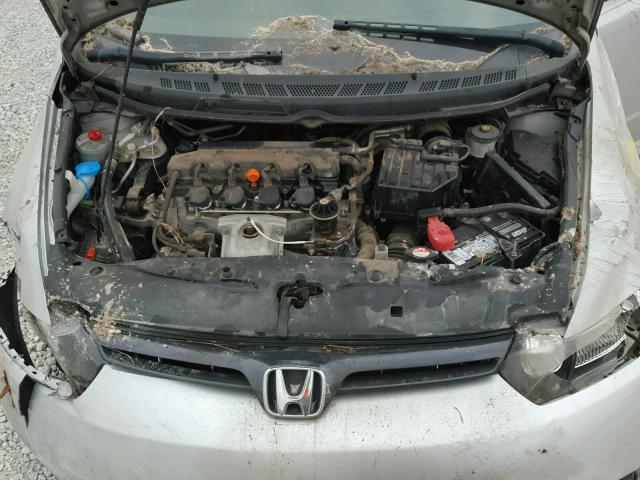 2HGFG12617H567404 - 2007 HONDA CIVIC LX SILVER photo 7