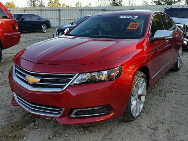 2G1155SL0F9236987 - 2015 CHEVROLET IMPALA LTZ RED photo 2