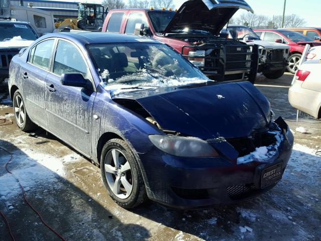 JM1BK12F041214769 - 2004 MAZDA 3 I BLUE photo 1