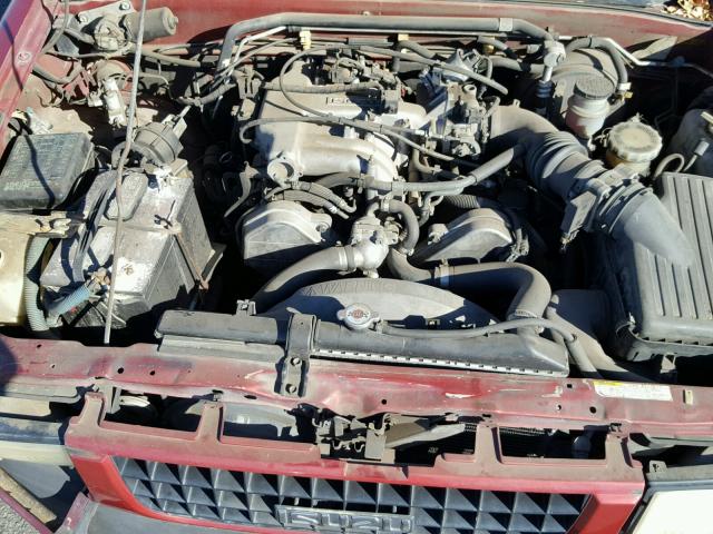 4S2CM58V8T4308453 - 1996 ISUZU RODEO S RED photo 7