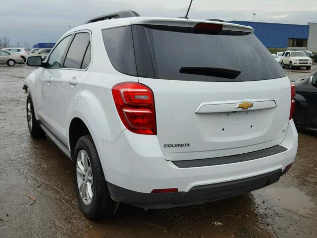 2GNALCEK3H1571710 - 2017 CHEVROLET EQUINOX LT WHITE photo 3