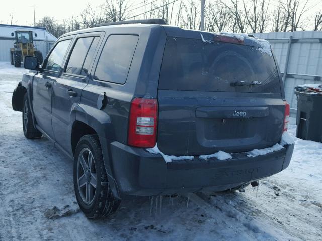 1J8FT28W98D760978 - 2008 JEEP PATRIOT SP GRAY photo 3