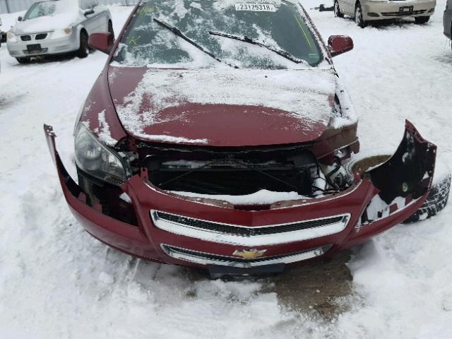 1G1ZJ57779F116092 - 2009 CHEVROLET MALIBU 2LT RED photo 9