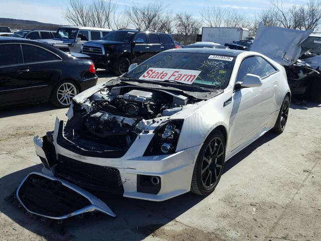 1G6DV1EP9C0128436 - 2012 CADILLAC CTS-V WHITE photo 2