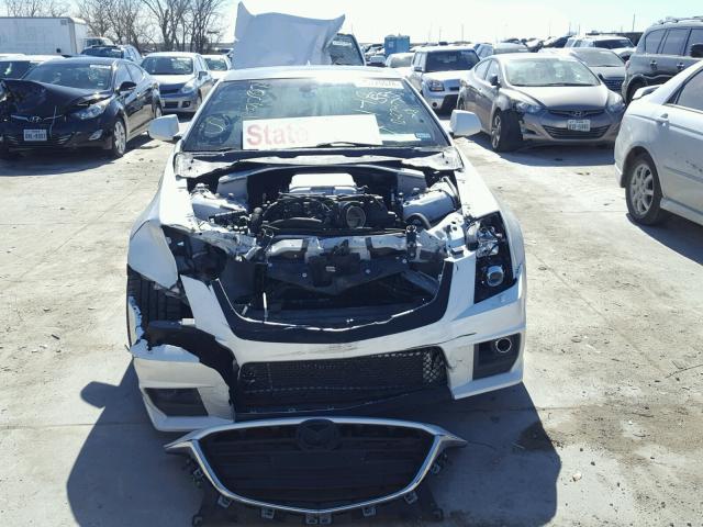 1G6DV1EP9C0128436 - 2012 CADILLAC CTS-V WHITE photo 9