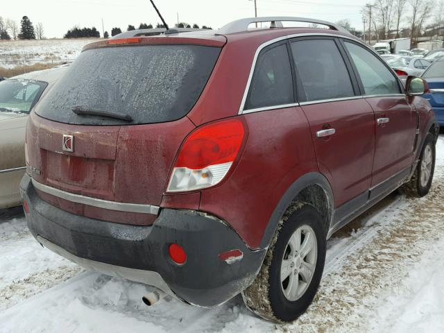 3GSCL33P98S707444 - 2008 SATURN VUE XE MAROON photo 4