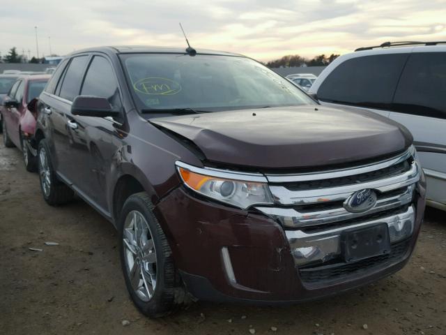 2FMDK4JC6CBA62609 - 2012 FORD EDGE SEL PURPLE photo 1