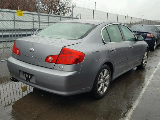 JNKCV51F15M307299 - 2005 INFINITI G35 GRAY photo 4