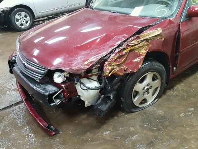 1G1NE52J92M618271 - 2002 CHEVROLET MALIBU LS 栗色 照片 9