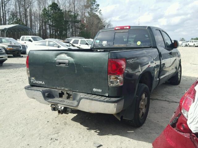 5TBRV54197S470634 - 2007 TOYOTA TUNDRA DOU GREEN photo 4