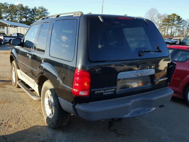 1FMZU70E33UA24379 - 2003 FORD EXPLORER S BLACK photo 3