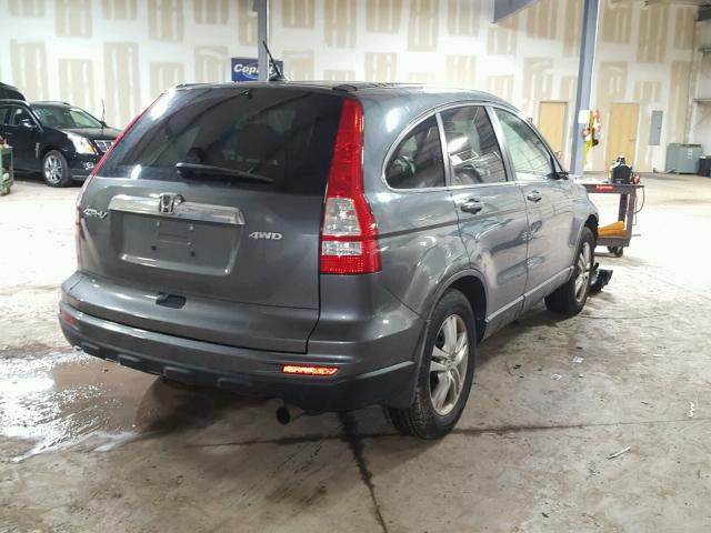 5J6RE4H75AL023852 - 2010 HONDA CR-V EXL GRAY photo 4