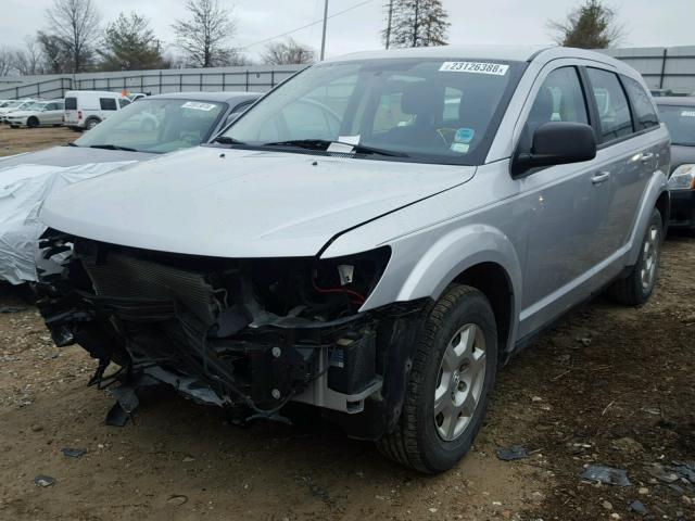 3D4PG4FB5AT102914 - 2010 DODGE JOURNEY SE SILVER photo 2